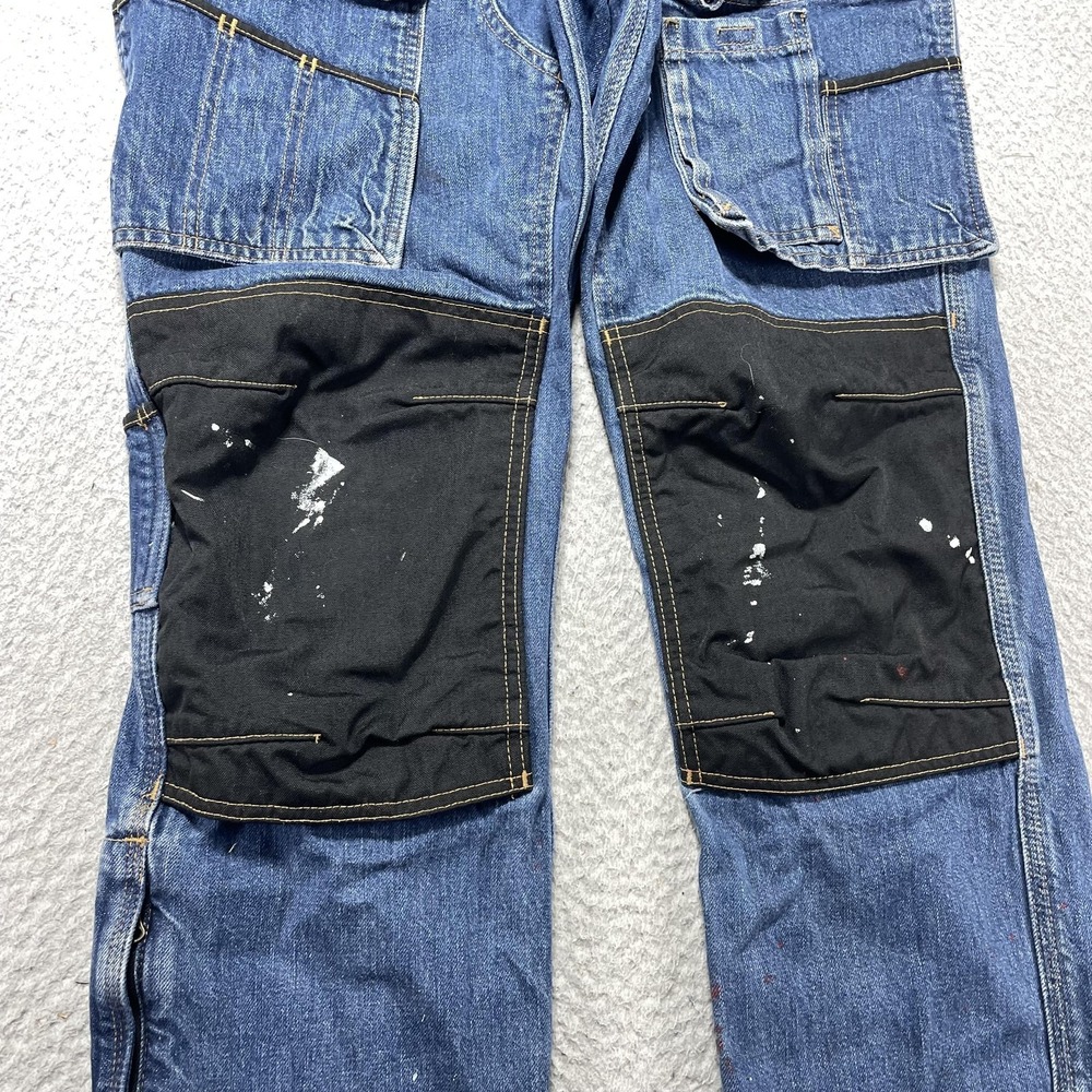Carhartt Multipocket Denim Carpenter Cargo Jeans Mens 32x32 EB229 Utility VTG - Picture 3 of 13